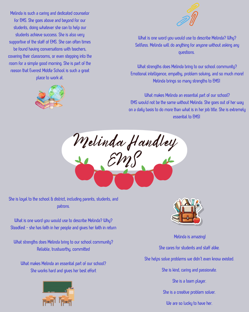 Melinda - National School Counselor Week