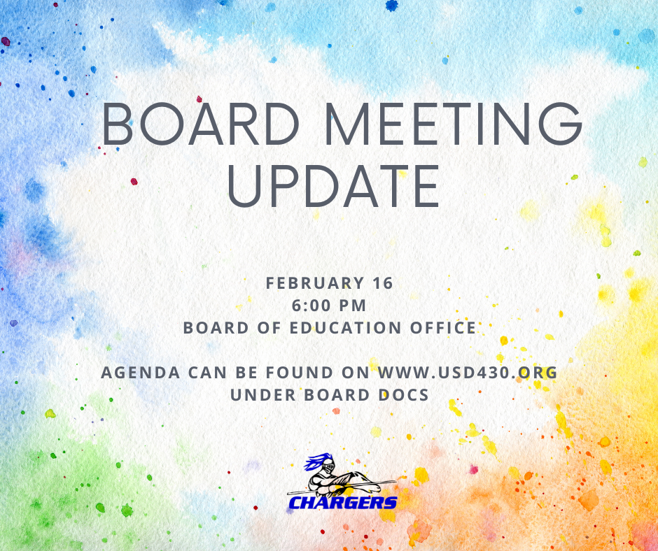 Board Meeting Update