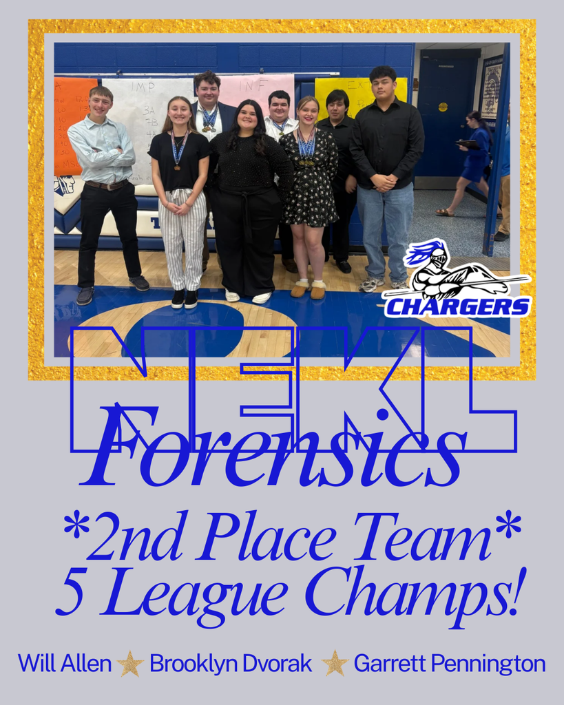 A group of students with medals and certificates stand in a gymnasium. The text reads "2nd Place Team 5 League Champs!"