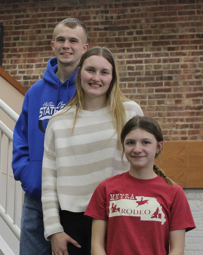 Cooper Strube, Bobbi Becker and Emma Sampson win spots at state KSPA  competition. 