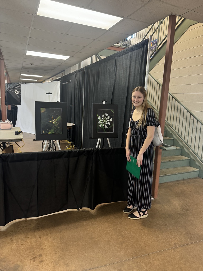 Bobbi and her prints she used at state