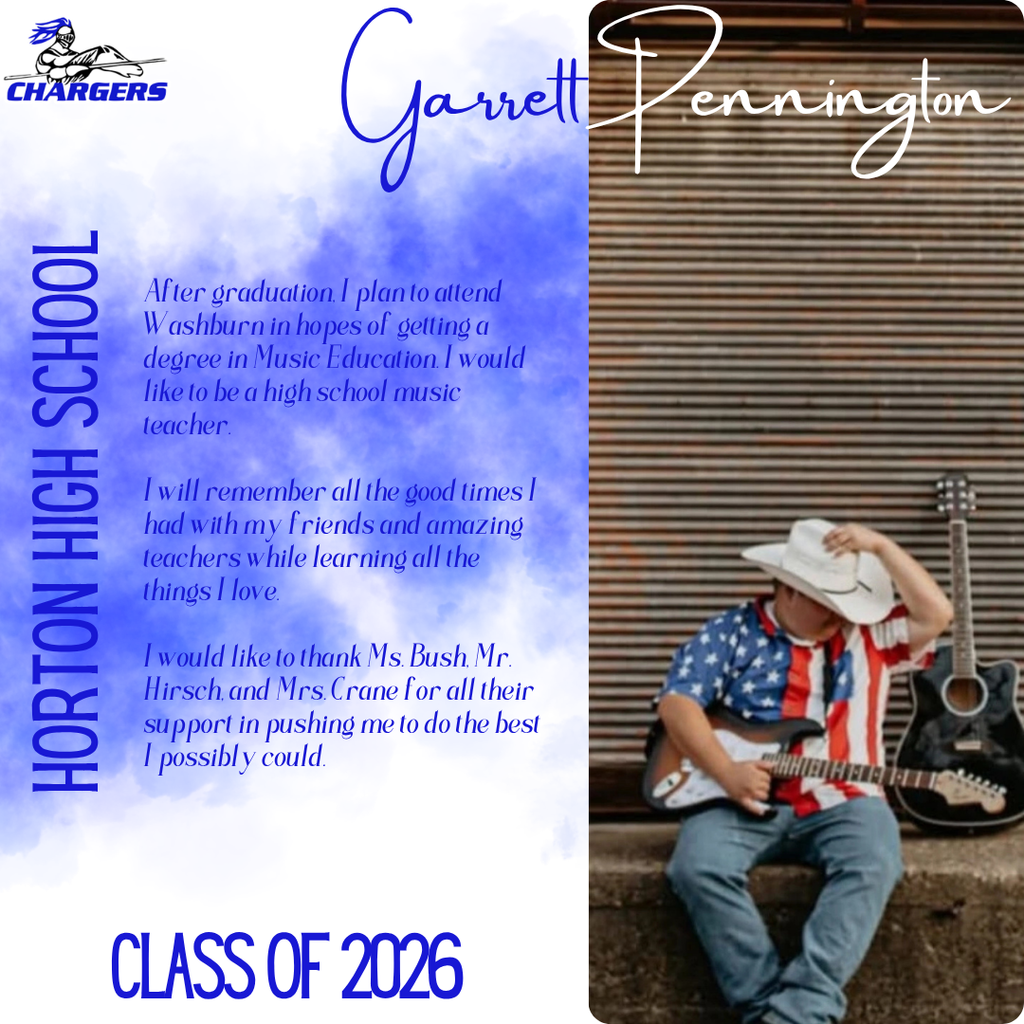 A person in a cowboy hat plays a guitar. A blue and white background shows text.