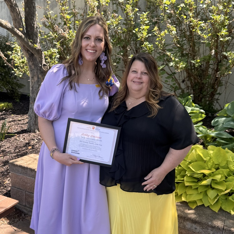 Ashley with Mrs. Chase