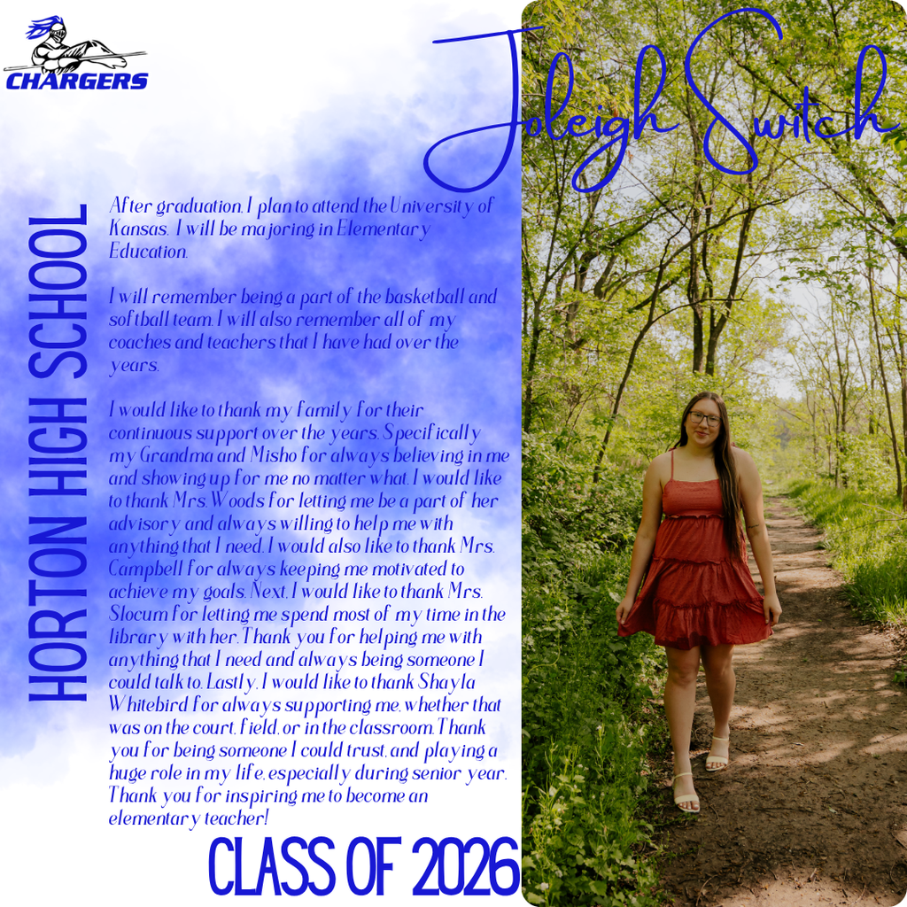 A young person walks on a path with greenery. Text appears on the left side of the image.