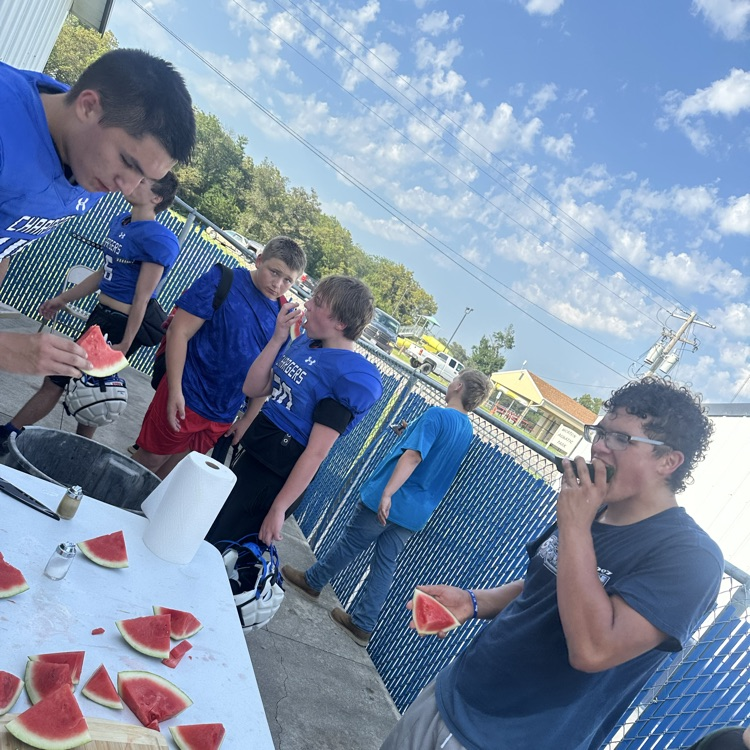 watermelon feed after practice, HHS football