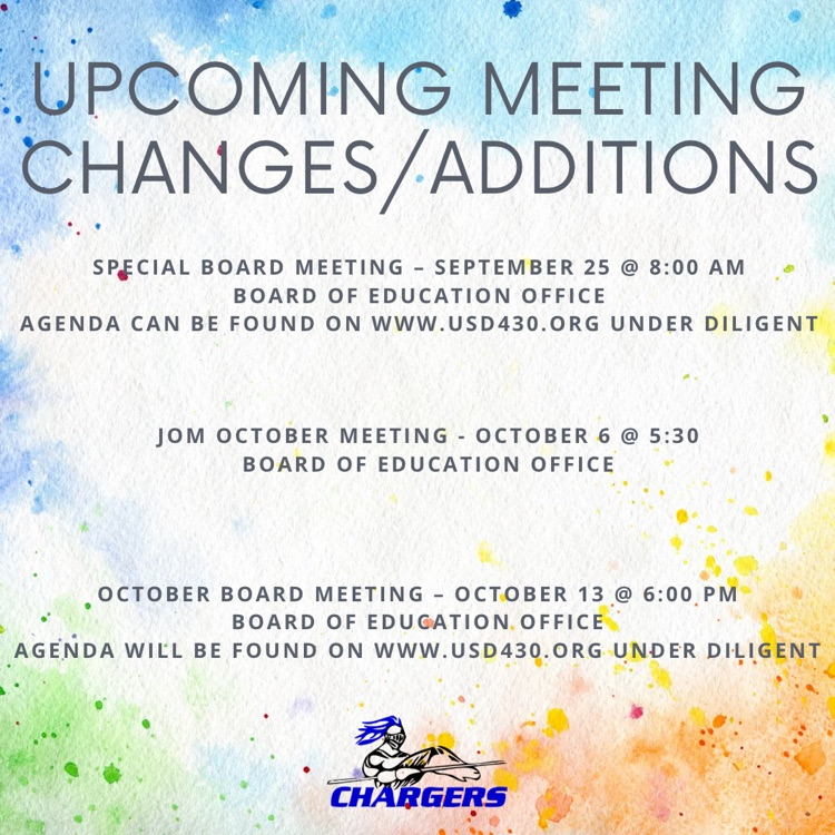board meeting and other updates