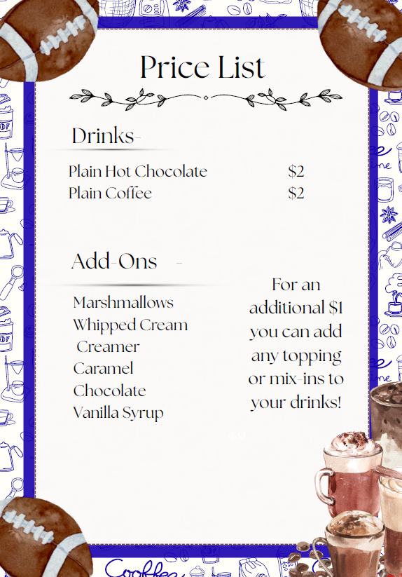 Price List - Coffee