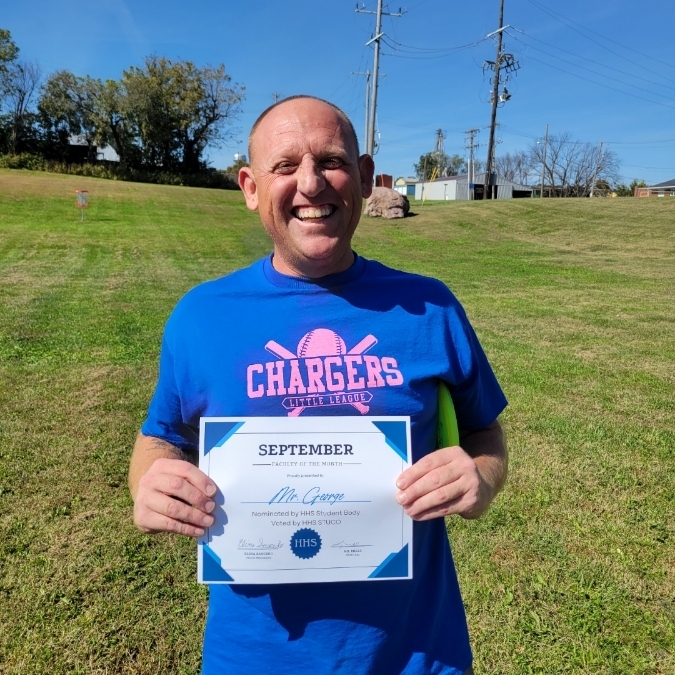 Mr. George is September Faculty of the Month