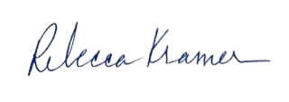 signature- Rebecca Kramer