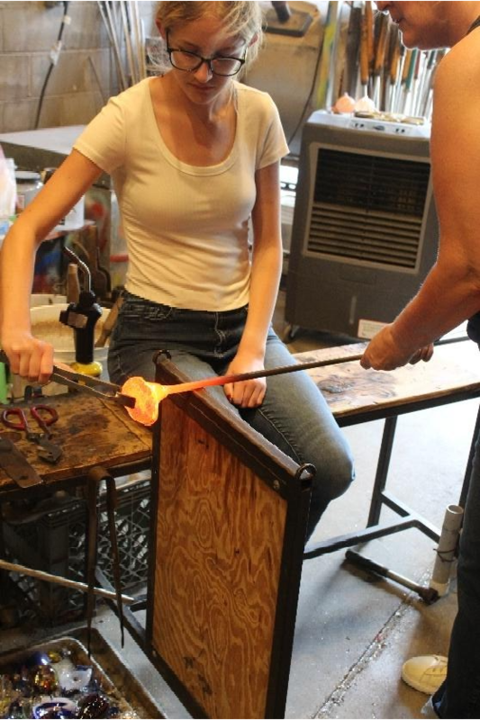 Glass blowing