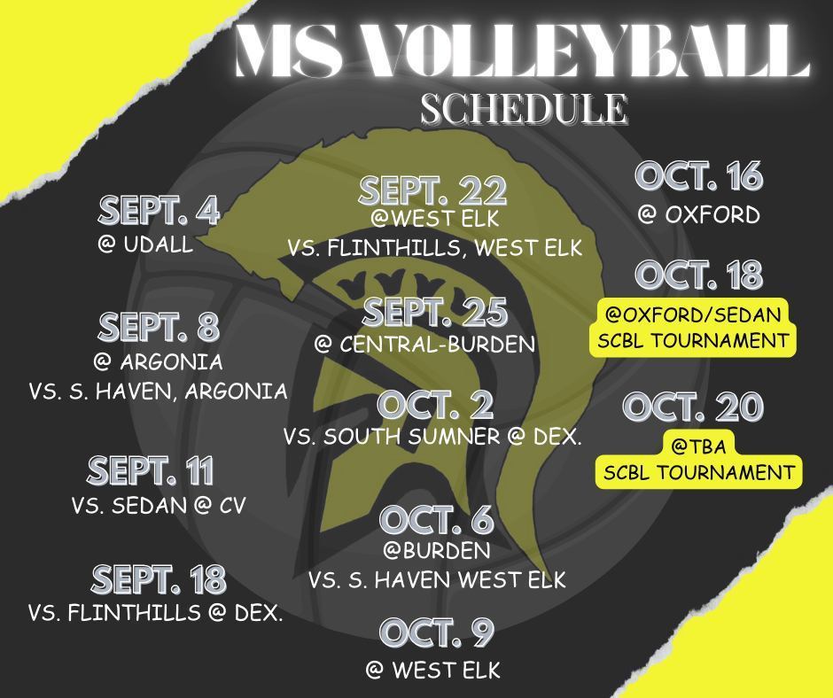 JH Volleyball Schedule