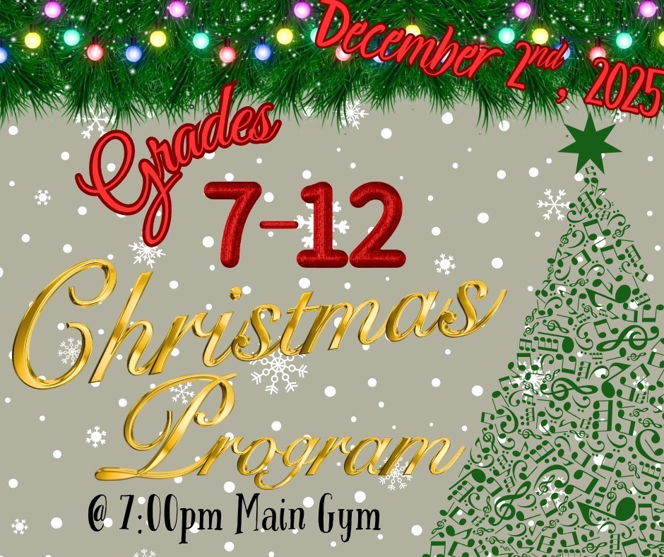 7-12 grade Christmas Program