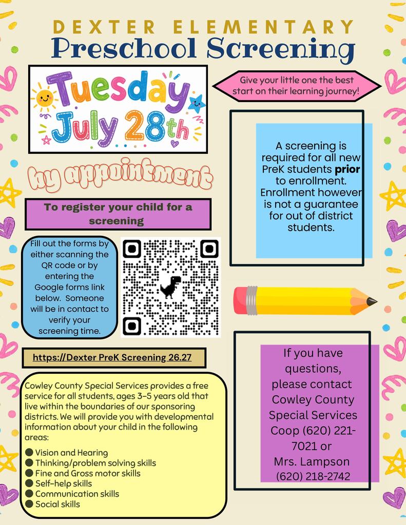 2026 Preschool Screening