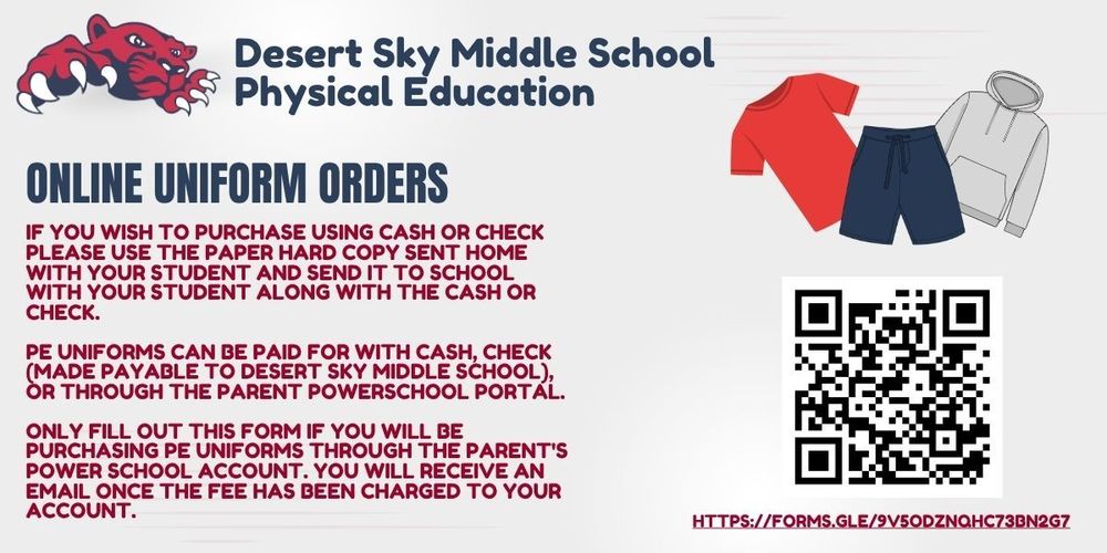 PE Uniform Online Form