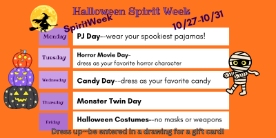 Halloween Spirit Week 