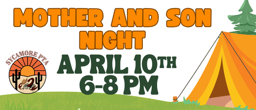 Mother and Son Night April 10th 6 - 8 pm