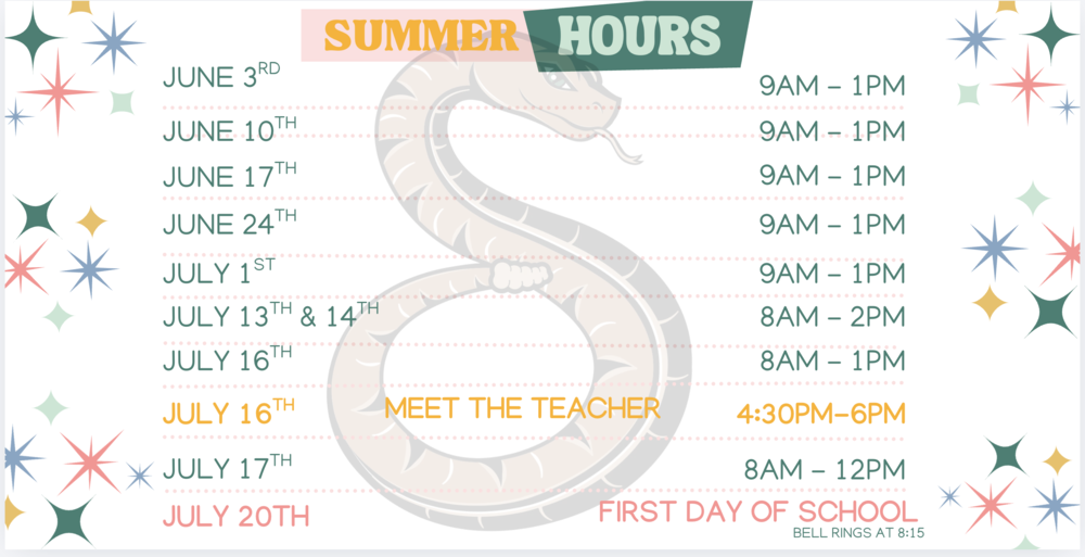 summer hours