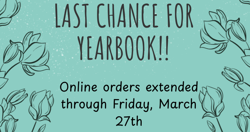 last chance for yearbook