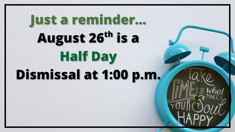 Half Day 8/26