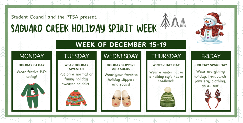 Holiday Spirit Week