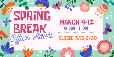 Spring Break Office Hours