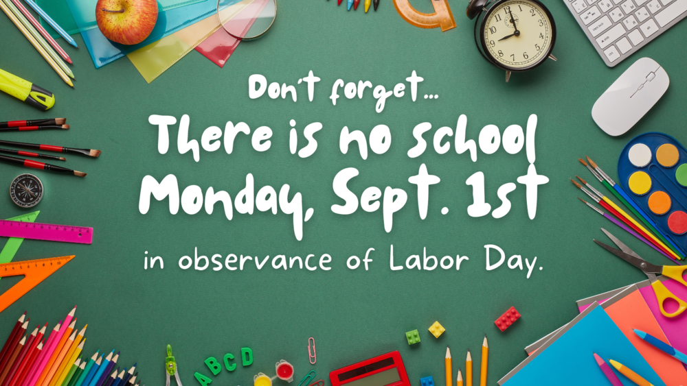 No School 9/1