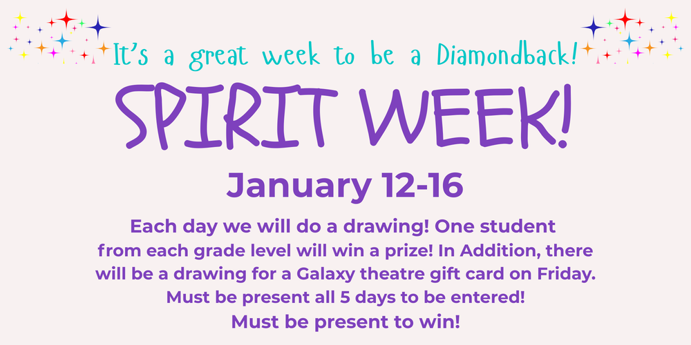 Attendance Spirit Week January 12-16