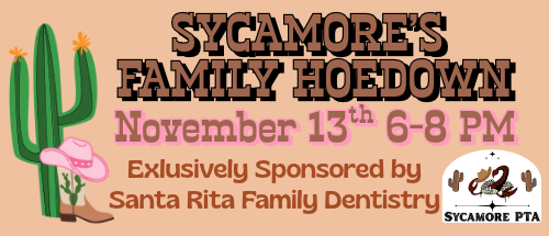 Family Hoedown November 13th 6-8 pm 