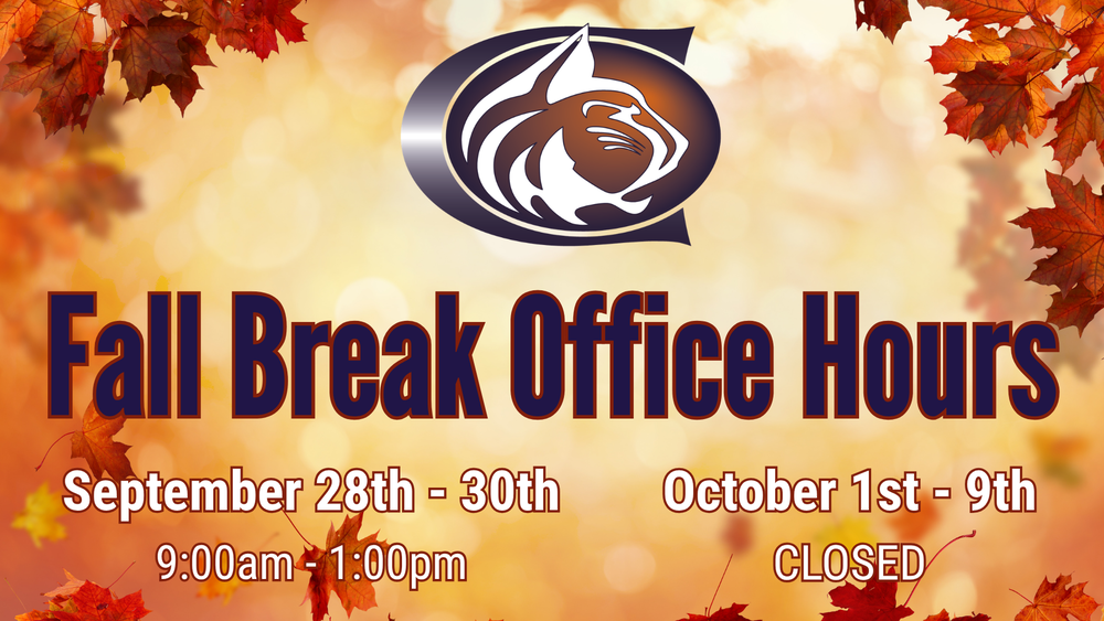 fall break office hours