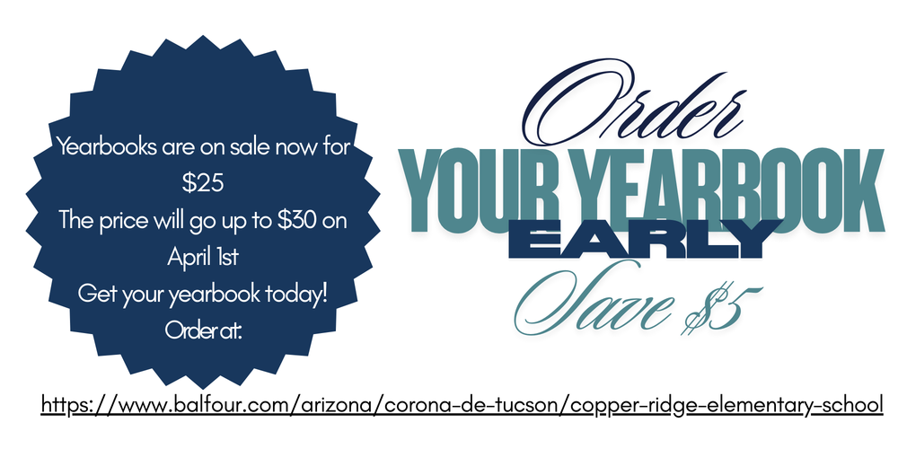 Yearbooks are on sale now!