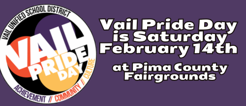 Vail Pride Day is Saturday, February 14th at the Pima County Fairgrounds