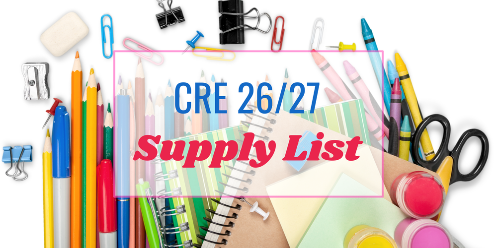 CRE Supply List
