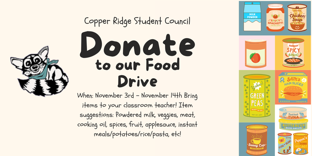 Canned Food Drive 11/3 - 1//14