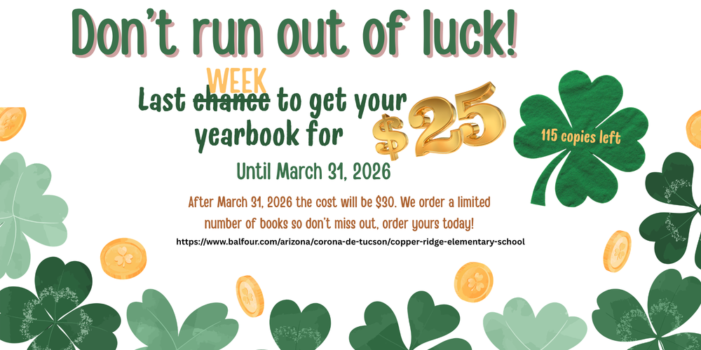 Yearbook Ad fewer than 115 copies left.