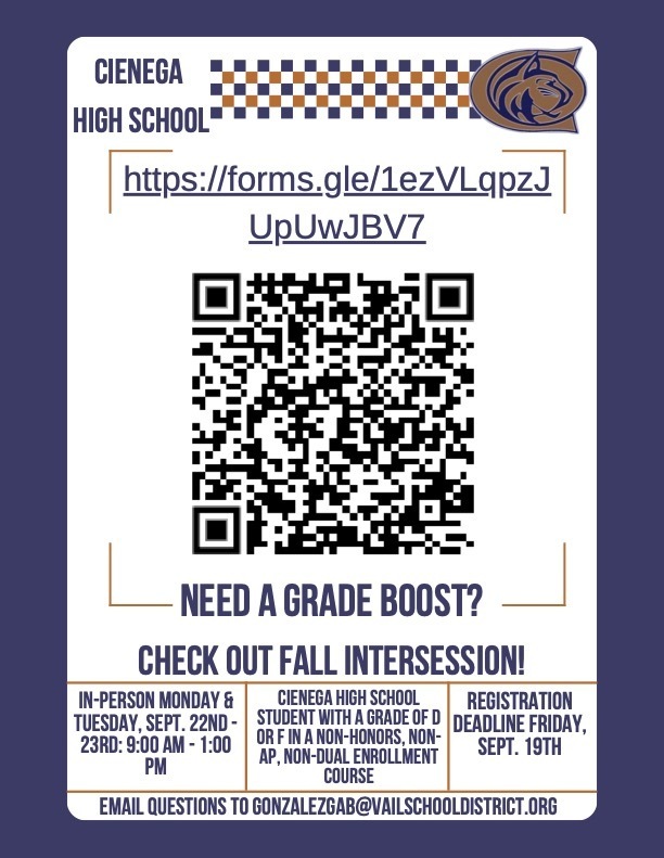 Fall Intersession QR Code