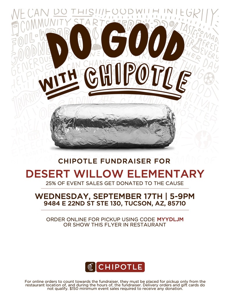 Chipotle Fundraiser 9/17