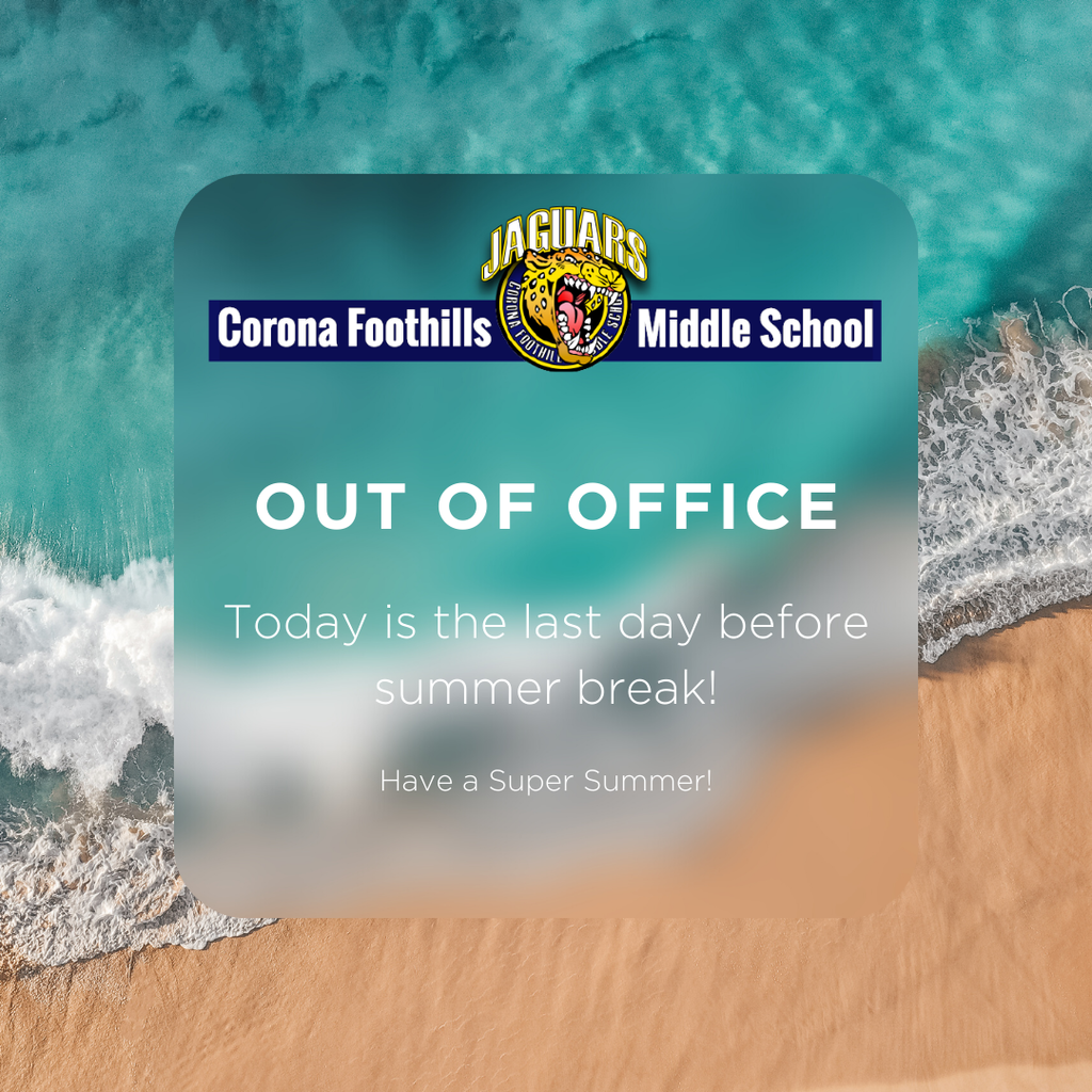 What are you doing reading this? Go enjoy your summer break already! Thank you for the GREAT year!
