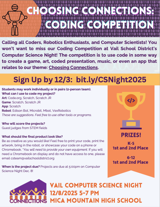 Coding Competition sign up by 12/3!
