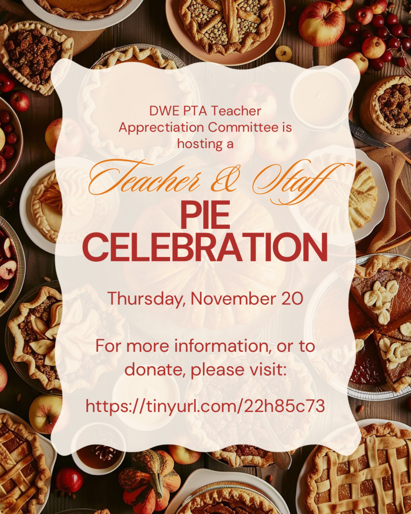 TSAC Pie Day for Teachers and Staff
