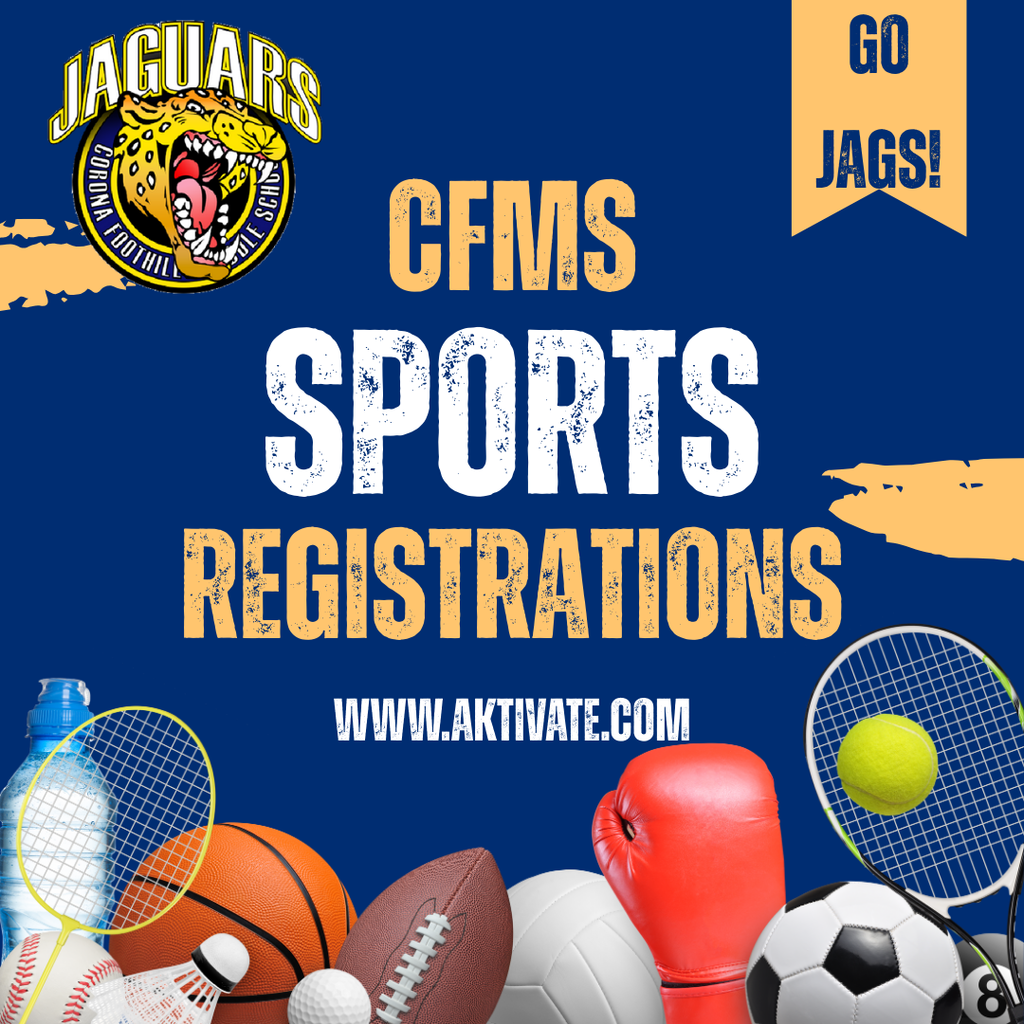 Attention Parents - If your student is interested in playing quarter 3 sports (Wrestling, Boy's Soccer, Girl's Basketball, or Cheer) please go online to Register My Athlete (https://www.aktivate.com/) to sign them up. All registrations must be completed online & have a current physical uploaded by Friday, December 12, 2025. We will start Q3 sports when we return from fall break on Monday, January 05, 2026 from 2:30pm - 4:00pm.