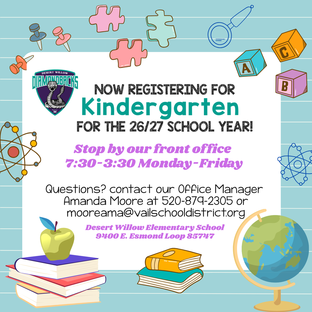 Now Registering Kindergarteners for the 26/27 School Year!
