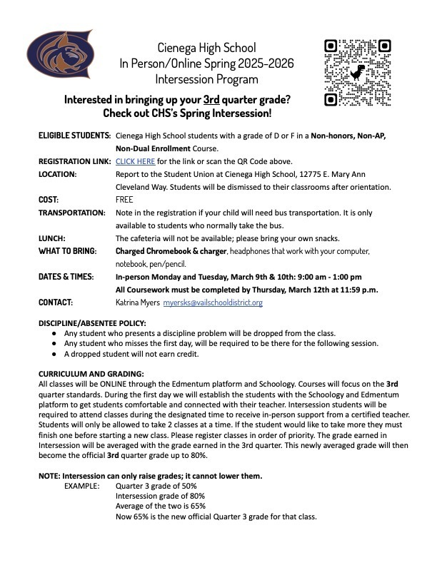 25-26 Spring Intersession