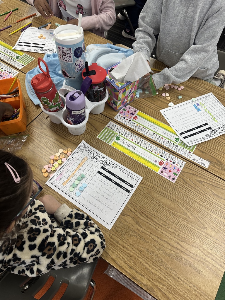 1st Grade Candy Heart Graphing