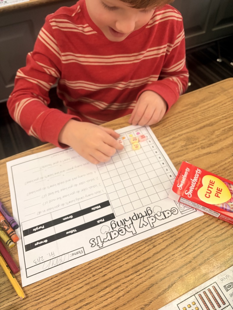 1st Grade Candy Heart Graphing