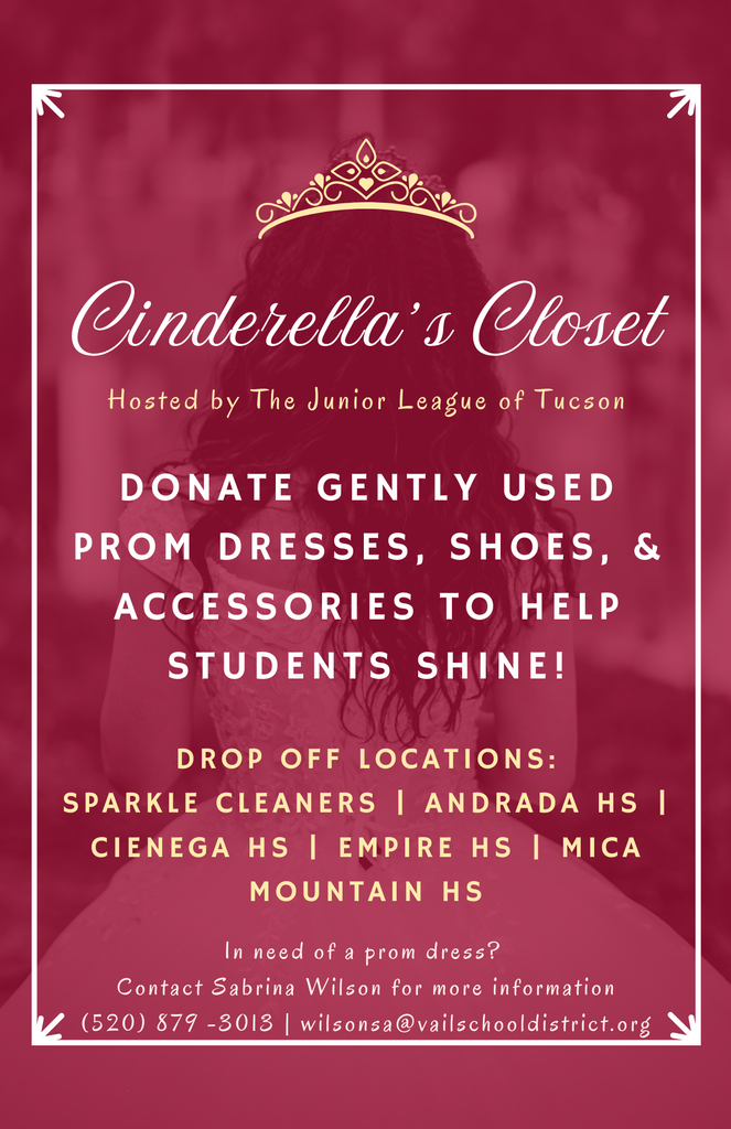 Donation point for used formal wear!