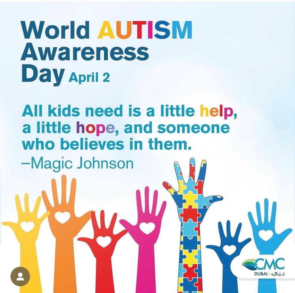 World Autism Awareness Day is April 2nd.