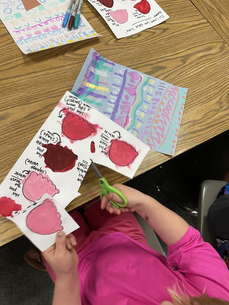 Art - color value scale ice cream cones