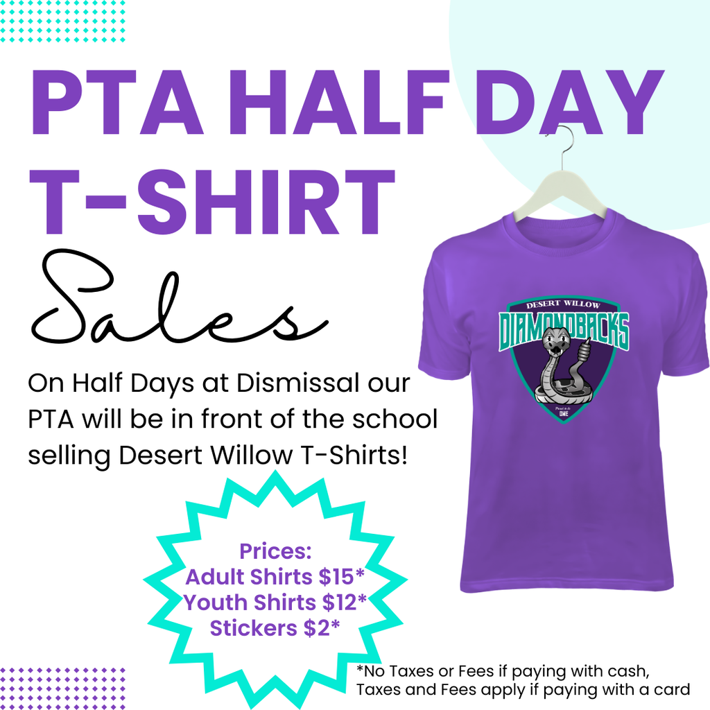 PTA T-Shirt Sales for the Half Day