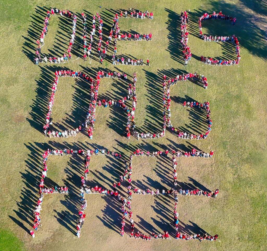 Red Ribbon Week - Drone Picture