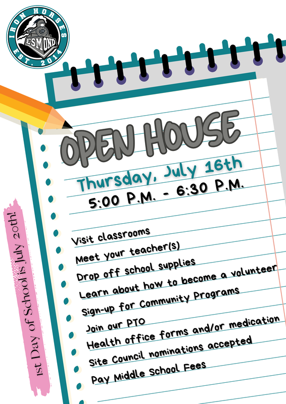 Open House July 16th
